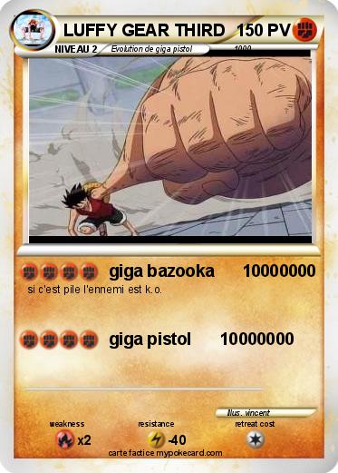 Pokemon LUFFY GEAR THIRD