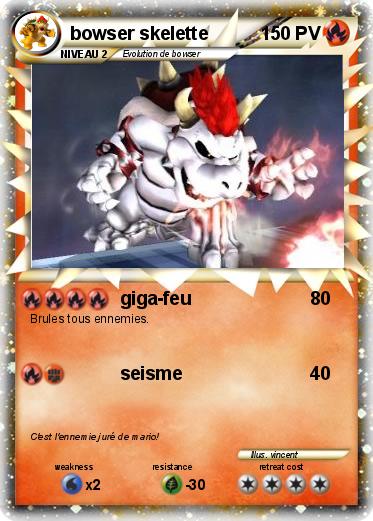 Pokemon bowser skelette