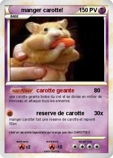 Pokemon manger carotte!