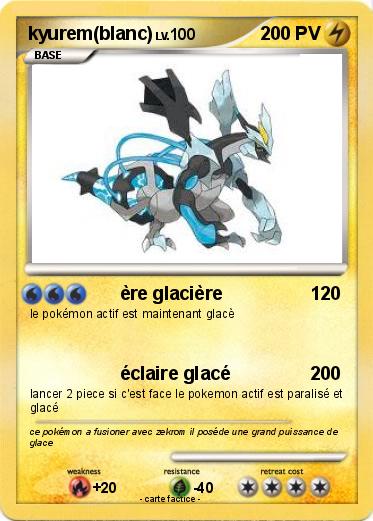 Pokemon kyurem(blanc)