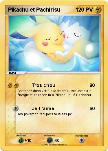 Pokemon Pikachu et Pachirisu