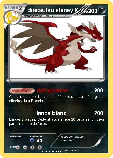 Pokemon dracaufeu shiney X