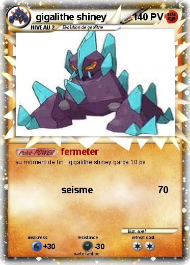 Pokemon gigalithe shiney