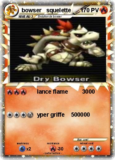 Pokemon bowser   squelette
