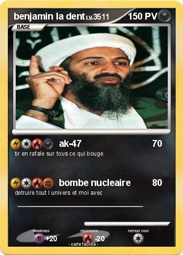 Pokemon benjamin la dent