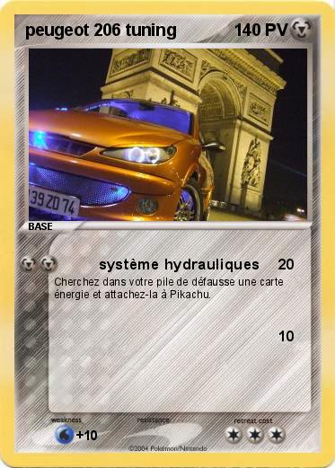 Pokemon peugeot 206 tuning