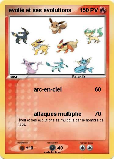 Pokemon evolie et ses évolutions