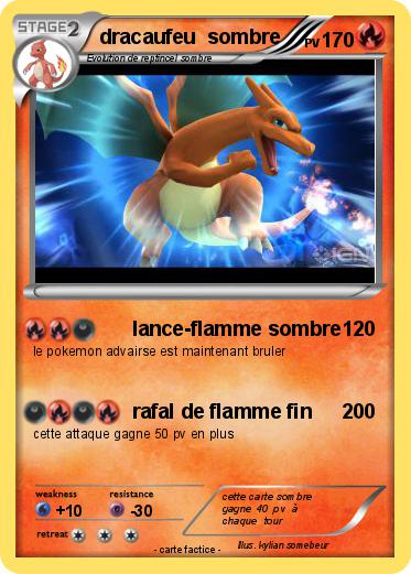 Pokemon dracaufeu  sombre