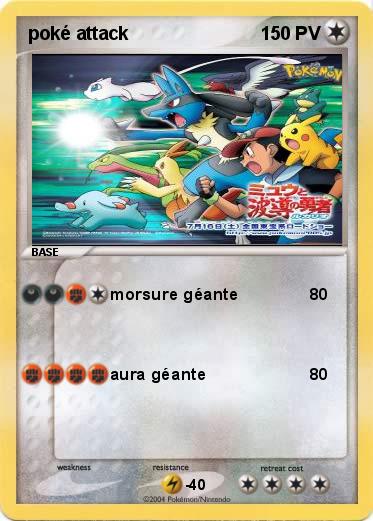 Pokemon poké attack
