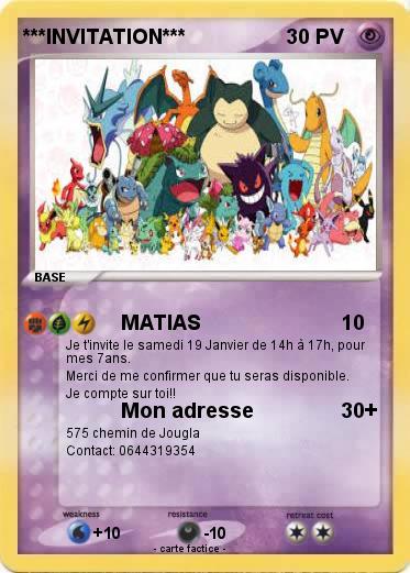 Pokemon ***INVITATION***