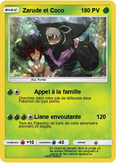 Pokemon Zarude et Coco