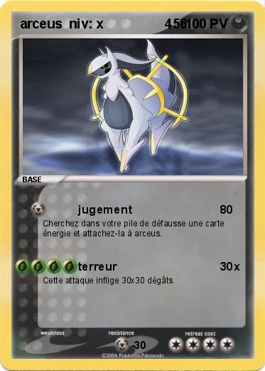 Pokemon arceus  niv: x                 456