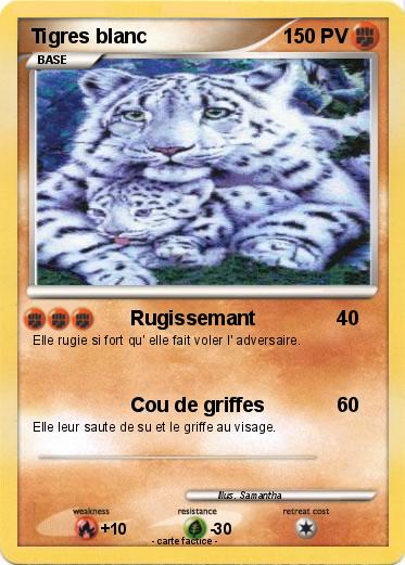 Pokemon Tigres blanc