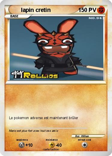 Pokemon lapin cretin