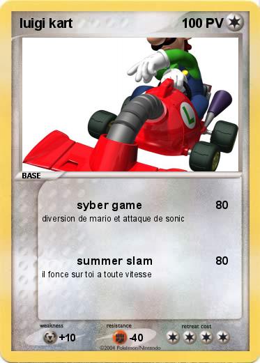 Pokemon luigi kart