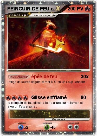 Pokemon PEINGUIN DE FEU