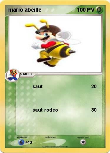Pokemon mario abeille