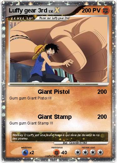 Pokemon Luffy gear 3rd
