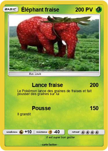 Pokemon Éléphant fraise