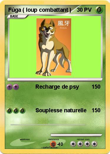 Pokemon Fùga ( loup combattant )