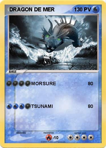 Pokemon  DRAGON DE MER 