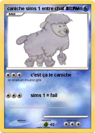 Pokemon caniche sims 1 entre chat & chien