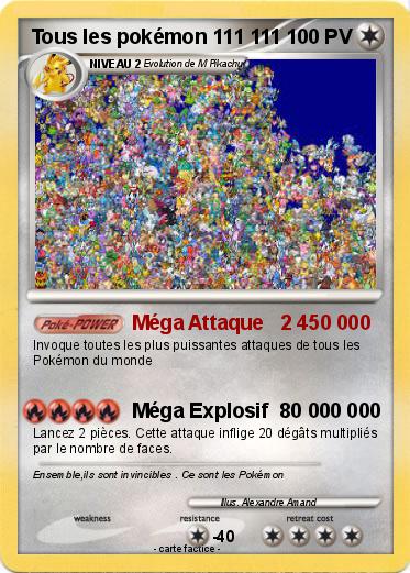 Pokemon Tous les pokémon 111 111