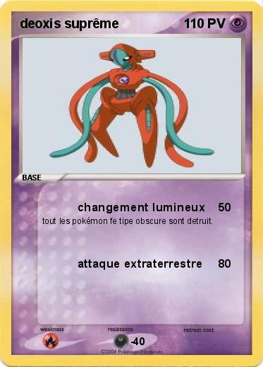 Pokemon deoxis suprême