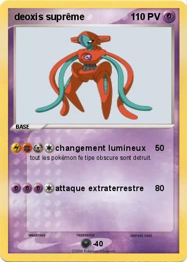 Pokemon deoxis suprême