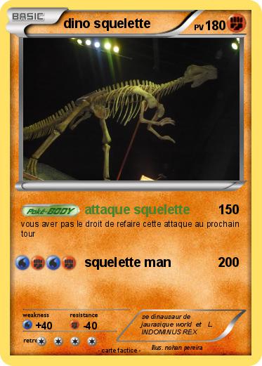 Pokemon dino squelette