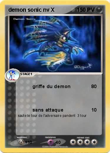Pokemon demon sonic nv X