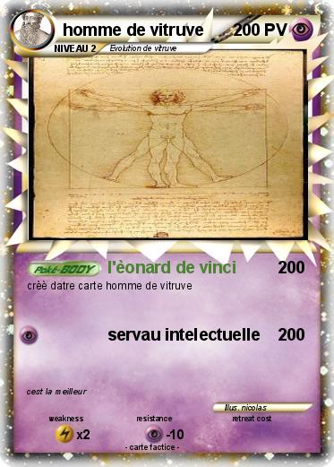 Pokemon homme de vitruve