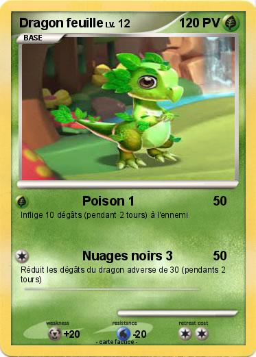 Pokemon Dragon feuille