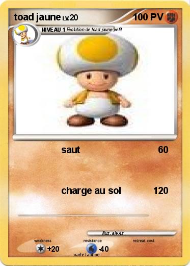 Pokemon toad jaune