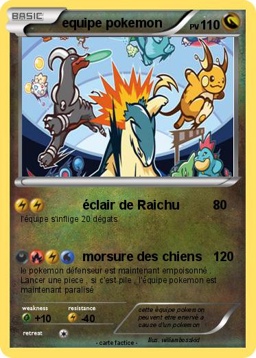 Pokemon equipe pokemon