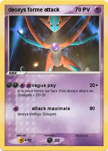 Pokemon deoxys forme attack