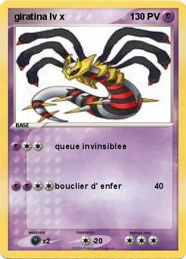 Pokemon giratina lv x