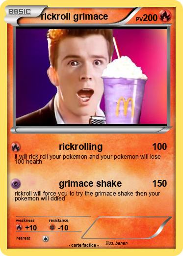 Pokemon rickroll grimace
