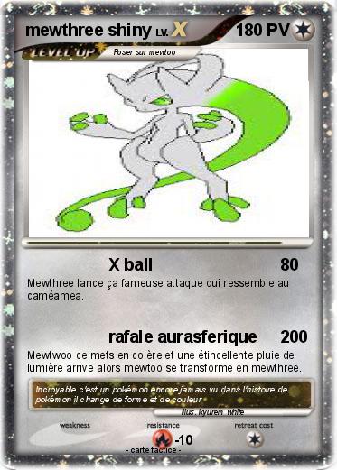 Pokemon mewthree shiny