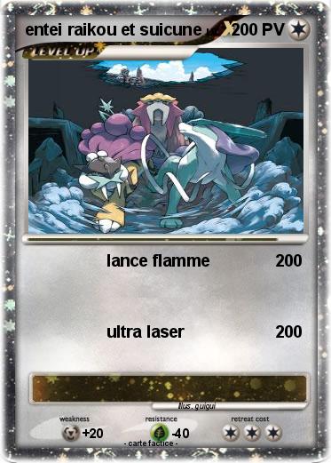 Pokemon entei raikou et suicune