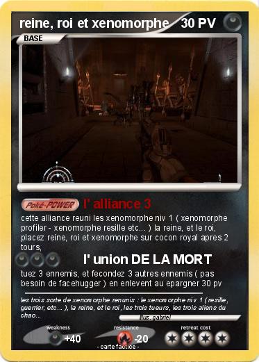 Pokemon reine, roi et xenomorphe