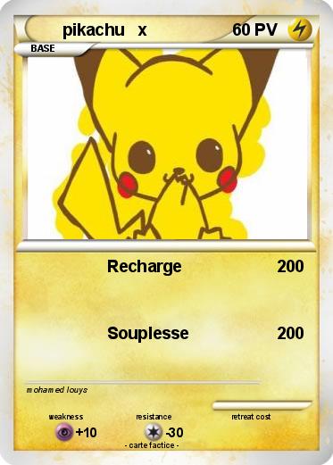 Pokemon pikachu   x