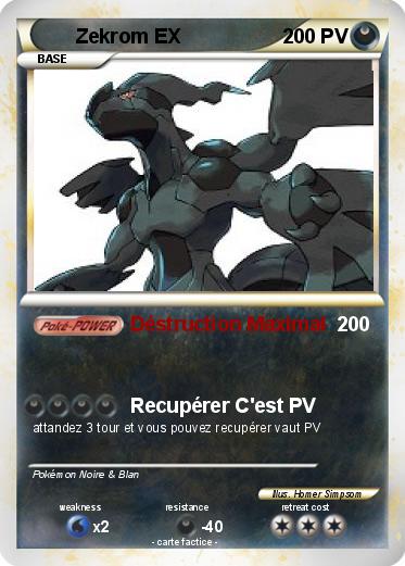 Pokemon Zekrom EX