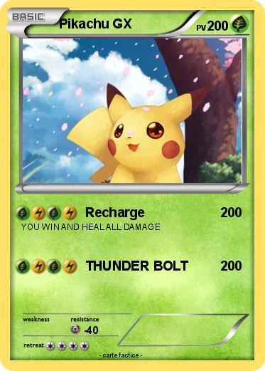 Pokemon Pikachu GX