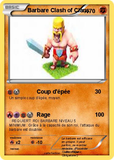 Pokemon Barbare Clash of Clans