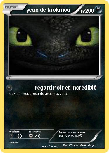 Pokemon yeux de krokmou