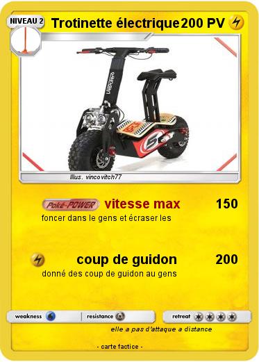 Pokemon Trotinette électrique