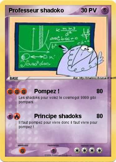 Pokemon Professeur shadoko