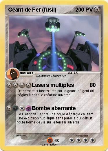 Pokemon Géant de Fer (fusil)