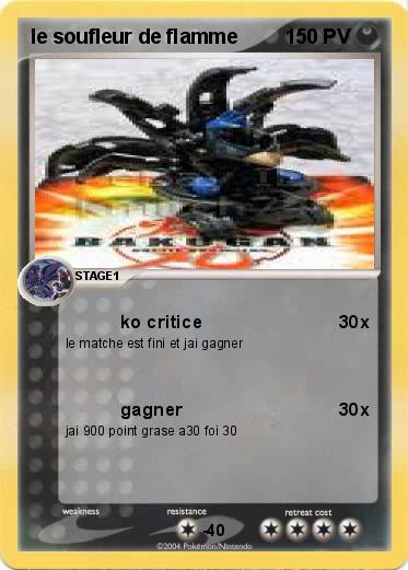 Pokemon le soufleur de flamme